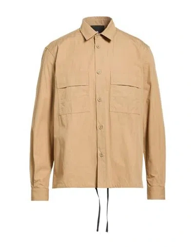 Spiewak Man Shirt Camel Size L Cotton In Sand