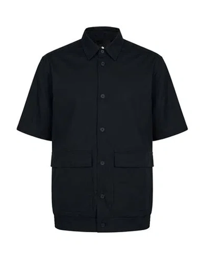 Spiewak Man Shirt Midnight Blue Size L Cotton In Black