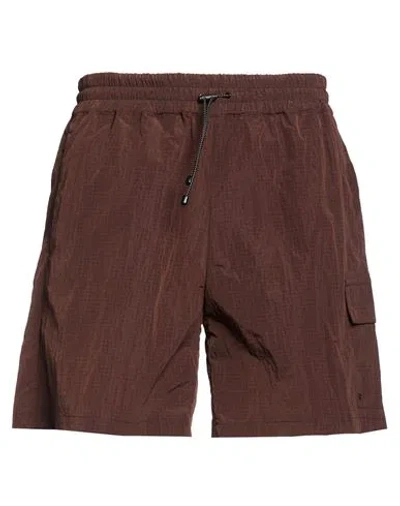 Spiewak Man Shorts & Bermuda Shorts Dark Brown Size L Nylon