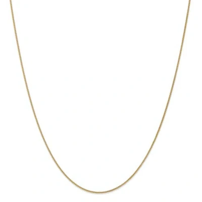 Pre-owned Spiga 14k Yellow Gold 1mm Solid Polished  Chain W/ Lobster Clasp 14" - 30"