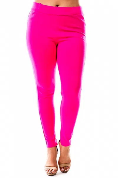 Spin All The Buzz Legging In Hot Pink