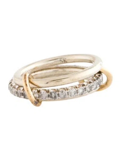 Pre-owned Spinelli Kilcollin 1.35ctw Diamond Petunia Sg Ring In Multicolor