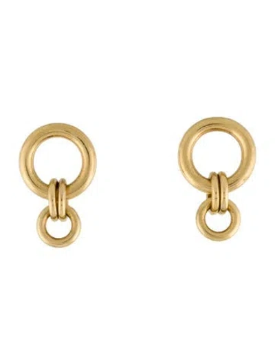 Pre-owned Spinelli Kilcollin 18k Canis Drop Earrings In Multi