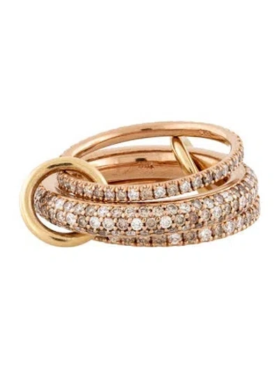Pre-owned Spinelli Kilcollin 18k Diamond Nova Ring In Multicolor
