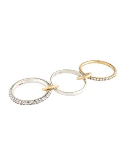 Pre-owned Spinelli Kilcollin 18k Diamond Scorpio Sg Gris Ring In Multi