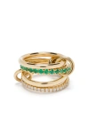 Spinelli Kilcollin 18k Yellow Gold Halley Emerald And Diamond Ring In Gold