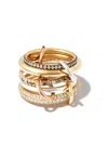 Spinelli Kilcollin 18kt Mixed Gold Nexua Diamond 5 Link Ring In Mixed Gold
