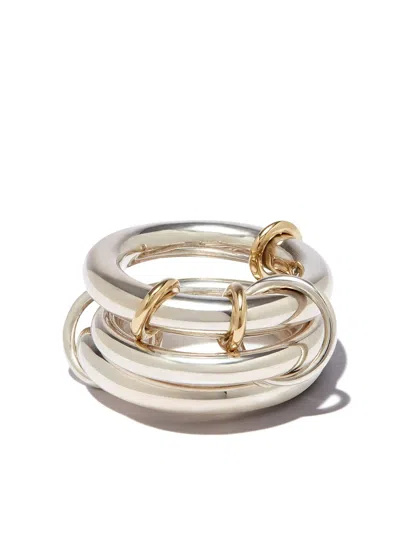 Spinelli Kilcollin 18kt Yellow Gold And Sterling Silver Hydra Linked Ring