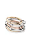 Spinelli Kilcollin 18k Yellow Gold And Sterling Silver Linked Ring In Gold