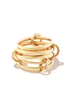 Spinelli Kilcollin 18k Yellow Gold Aquarius Ring Stack In 金色