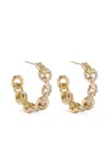 Spinelli Kilcollin 18k Yellow Gold Fused Serpens Diamond Earrings In Gold