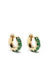 Spinelli Kilcollin Mini Macro 18kt Gold Single Earring With Emeralds In Green