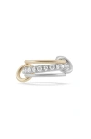 Spinelli Kilcollin Acacia Diamond Link Ring In Metallic