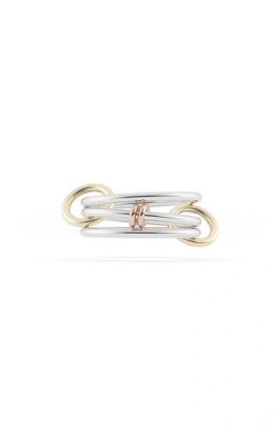 Spinelli Kilcollin Acacia 18k Yellow Gold; Sterling Silver Ring In Silver Gold