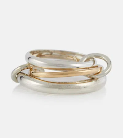 Spinelli Kilcollin Amaryllis Sterling Silver And 18kt Gold Ring In Silver/yellow Gold