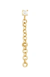 Spinelli Kilcollin Anaka Diamond Stud Single Linear Drop Earring