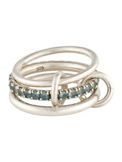 Pre-owned Spinelli Kilcollin Aquamarine Petunia Ring In Multi