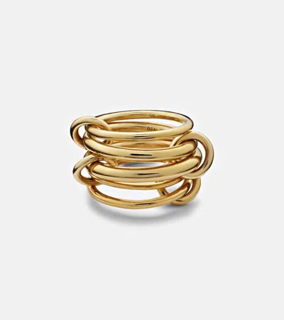 Spinelli Kilcollin Aquarius 18kt Gold Linked Rings In Yg