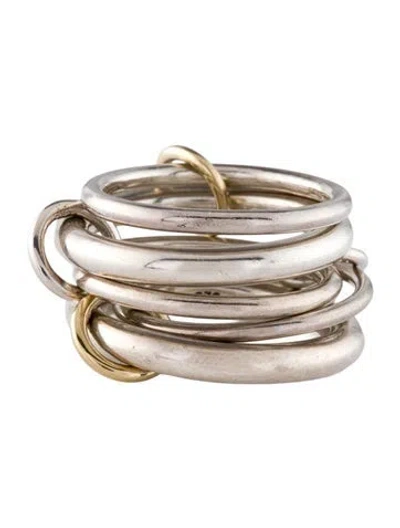 Pre-owned Spinelli Kilcollin Aquarius 5 Band Ring In Multi