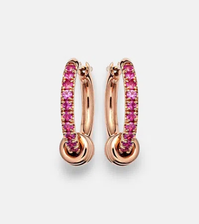 Spinelli Kilcollin Ara 18kt Rose Gold Earrings With Sapphires In Rose Gold Sapphires