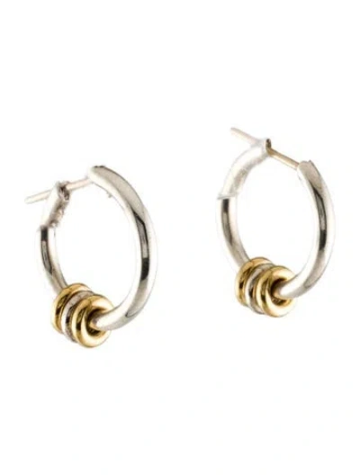 Pre-owned Spinelli Kilcollin Ara Core Hoop Earrings In Multi