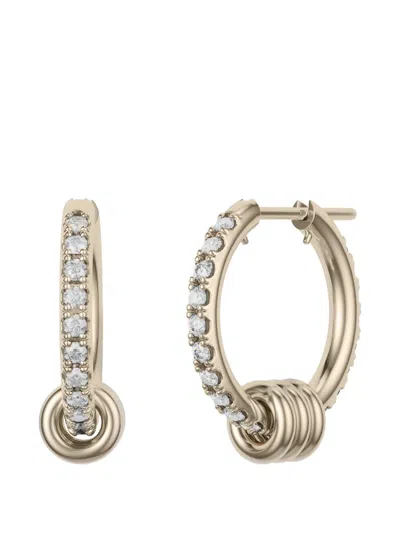 Spinelli Kilcollin Ara Diamond Hoop Earrings In Metallic