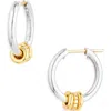 Spinelli Kilcollin Ara Duo Diamond Pavé Hoop Earrings