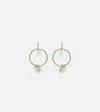 Spinelli Kilcollin Asha 18kt Gold Hoop Earrings With Diamonds In Gold