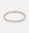 Spinelli Kilcollin Aysa 18kt Yellow, Rose, And White Gold Tennis Bracelet With Diamonds In Multicoloured