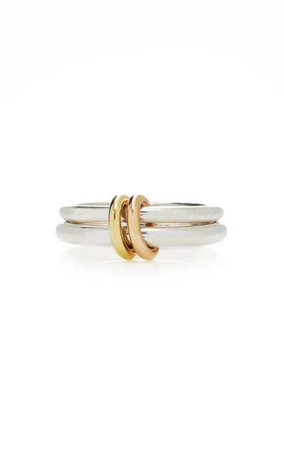 Spinelli Kilcollin Calliope Sterling Silver; 18k Yellow And Rose Gold Ring