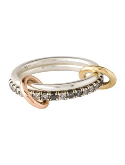 Pre-owned Spinelli Kilcollin Diamond Marigold Mx Band In Multicolor