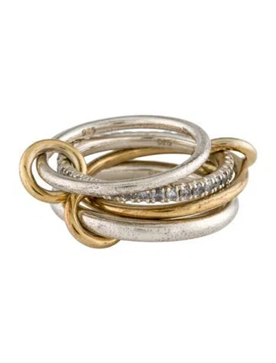 Pre-owned Spinelli Kilcollin Diamond Nimbus Sg Gris Ring In Multi