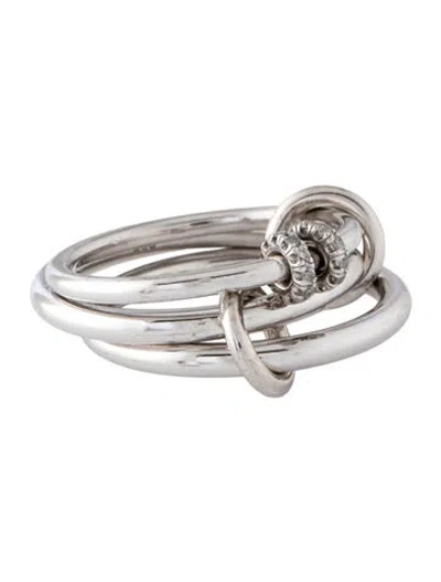 Pre-owned Spinelli Kilcollin Diamond Raneth Gris Ring In Multicolor