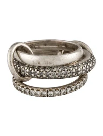 Pre-owned Spinelli Kilcollin Diamond Rolling Ring In Multi