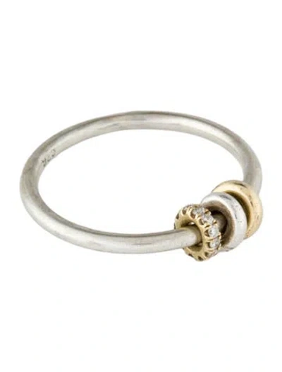 Pre-owned Spinelli Kilcollin Diamond Sirius Sgw Band In Multicolor