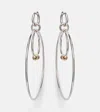 Spinelli Kilcollin Echo Sterling Silver And 18kt Gold Hoop Earrings