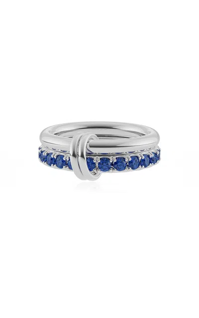 Spinelli Kilcollin Enzo Sterling Silver Sapphire Ring In Metallic