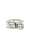 Spinelli Kilcollin Exclusive Riviera Acacia Bleu Sterling Silver Sapphire Ring In Blue