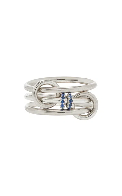 Spinelli Kilcollin Exclusive Riviera Acacia Bleu Sterling Silver Sapphire Ring In Blue