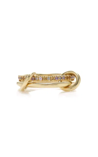 Spinelli Kilcollin Exclusive Riviera Celia Dusk 18k Yellow Gold Sapphire Ring In Multi
