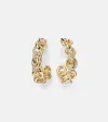 Spinelli Kilcollin Fused Serpens 18kt Gold Earrings With Diamonds In Gold