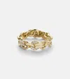 Spinelli Kilcollin Fused Serpens Medium 18kt Gold Ring With Diamonds In Gold