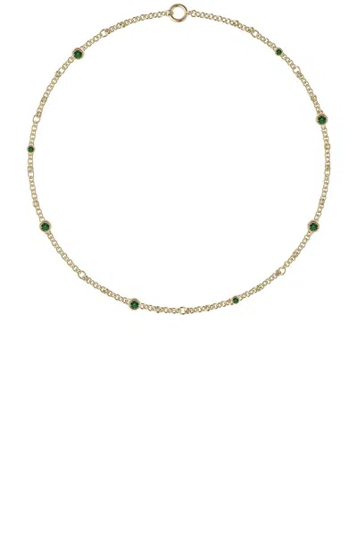 Spinelli Kilcollin Gravity Estrella Emerald Necklace In 18k Yellow Gold & Emerald