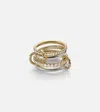 Spinelli Kilcollin Halley 18kt Gold And Sterling Silver Ring With Diamonds In Brown