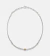 Spinelli Kilcollin Helio Tria Sterling Silver And 18kt Gold Necklace In Metallic