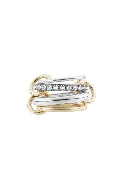 Spinelli Kilcollin Janssen Linked Diamond Ring In Multi