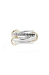 Spinelli Kilcollin Janssen Linked Ombré Diamond Ring In Metallic