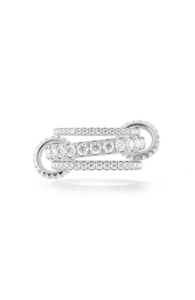 Spinelli Kilcollin Junia Diamond Pavé Linked Stack Ring In Metallic