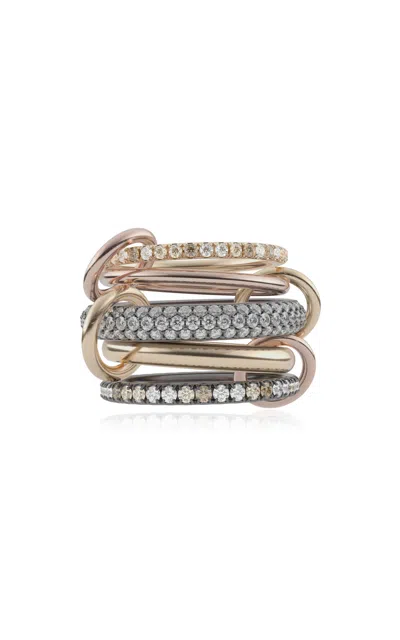 Spinelli Kilcollin Leo 18k Yellow Gold Multi-stone Ring In Gray