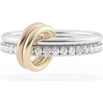SPINELLI KILCOLLIN SPINELLI KILCOLLIN MARIGOLD PAVÉ DIAMOND LINKED RINGS